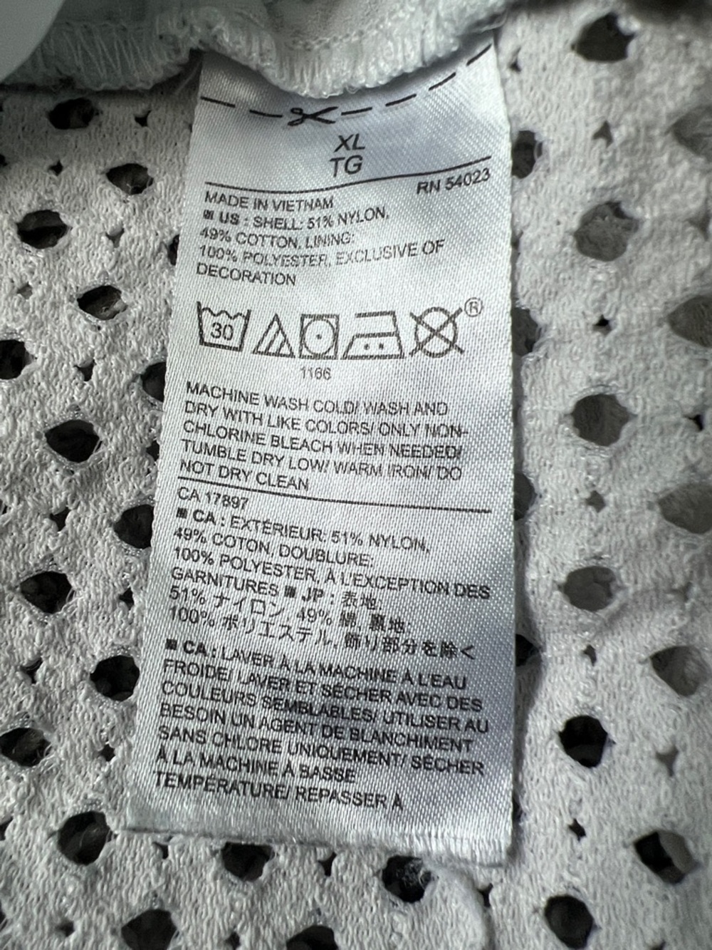 Banana Republic White Eyelet Peasant Blouse Ruffled Trim 3/4 Sleeves - Size XL - Picture 6 of 9